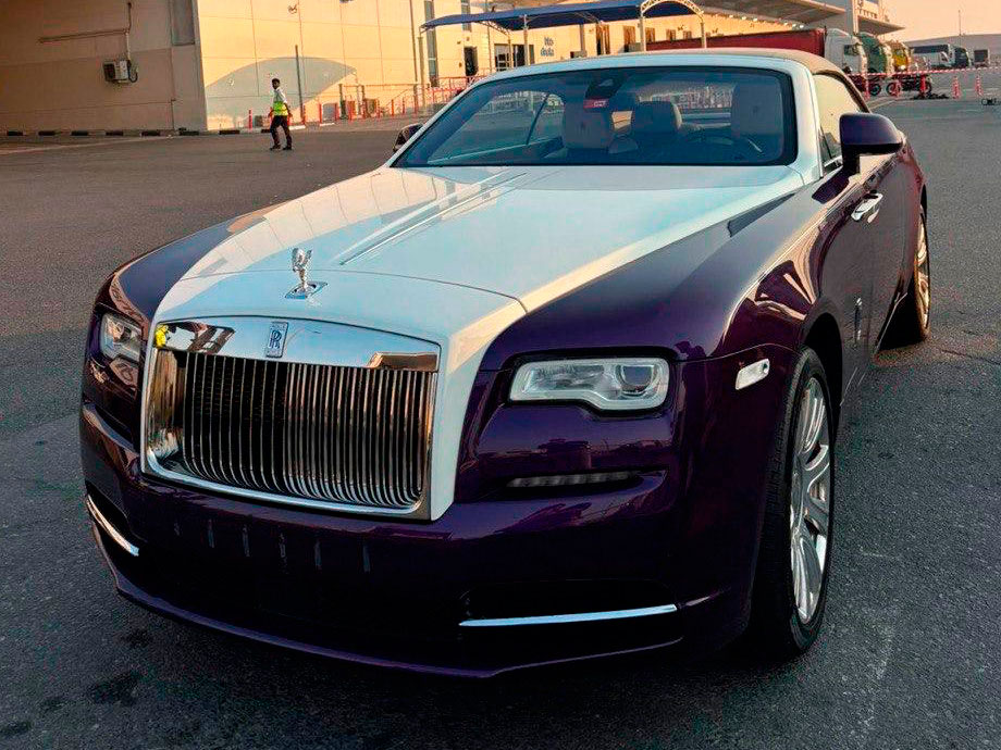 Авиадоставка автомобиля Rolls-Royce Dawn из Дубая в Москву